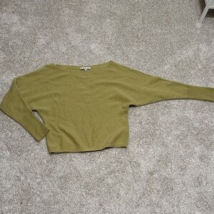 100% Cashmere Olive Green Women's Sweater